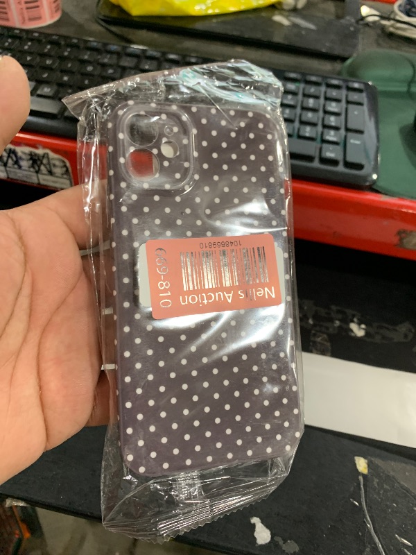 Photo 1 of RUMDEY Polka Dot Phone Case for iPhone 11 Cute Fashion Pattern Case 6.1", Aesthetic Trendy Stylish Print Design Women Girly Cover Camera Protective Gloss Soft Slim Silicone Shockproof TPU Funda, Brown