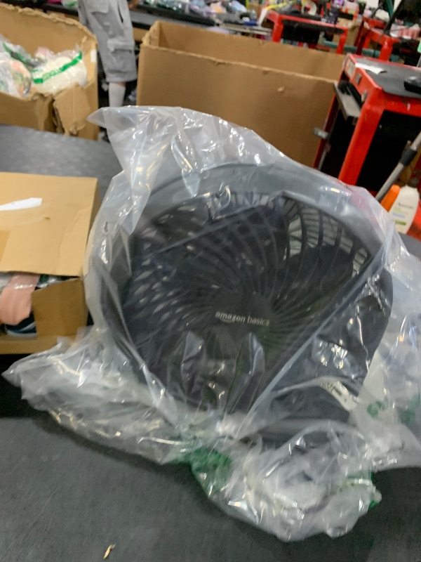 Photo 1 of Amazon Basics Air Circulator Fan, Desk Fan for Bedroom, Home and Office, With 90-Degree Tilt Head, 3 Speed Settings, Lightweight (3 LBS), 35 Watts, Black, 11.1"W x 6.3"D x 10.9"H