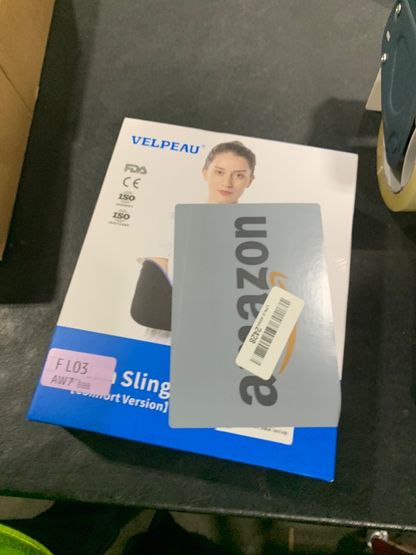 Photo 1 of Velpeau Arm Sling Shoulder Immobilizer for Women and Men, fit Left or Right Arm - Rotator Cuff Support Brace - Medical Sling for Shoulder, Clavicle, Elbow Injury (Comfort type, Large: Bust 33.5?-41?)