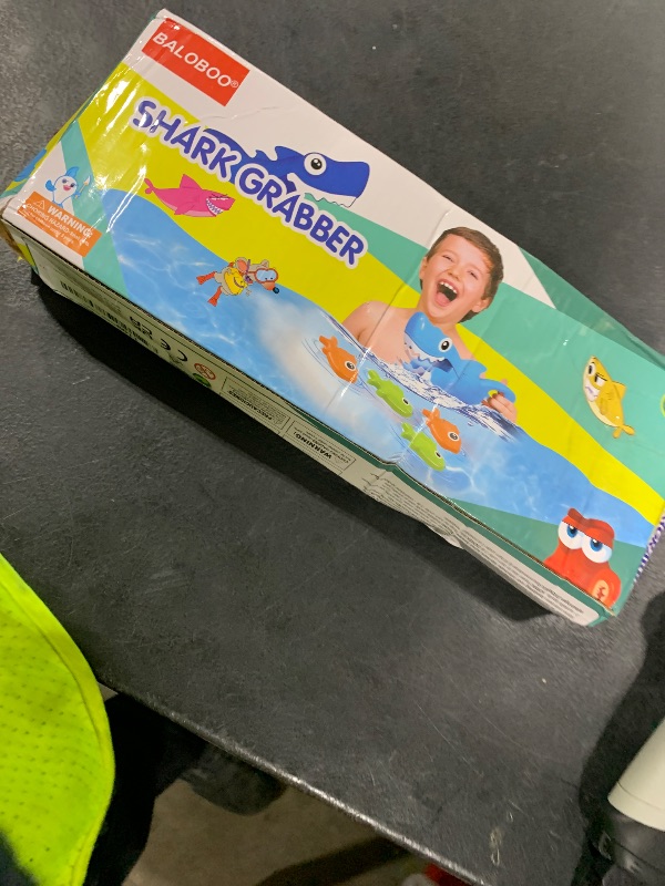 Photo 1 of Bath Toys for Toddlers 1-3, Shark Grabber with Biting Action & 4 Toy Fish - Fun Swimming Pool & Bathtub Toys for Kids Ages 3-8, Non-Toxic Water Toys Mold-Free Bath Time Gifts for Boys & Girls
