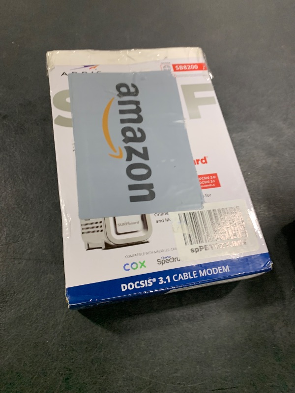 Photo 1 of ARRIS (SB8200) - Cable Modem - Fast DOCSIS 3.1 32x8 Gigabit Cable Modem , Approved for Comcast Xfinity, Cox, Charter Spectrum, & more | 1 Gbps Max Internet Speed, 4 OFDM Channels - (No Built-in Wifi)