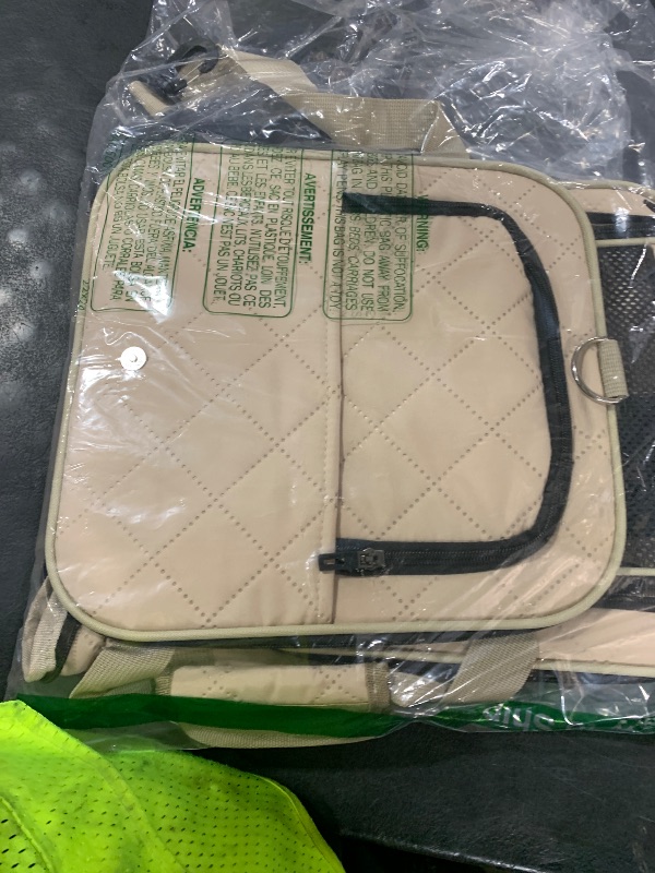 Photo 1 of MIDOG Cat Carrier Soft for Small to Medium-Sized Cats,Up to 15 Lbs, TSA Airline Approved Soft Sided Pet Carrier,Collapsible Travel Cat Bag(Beige)