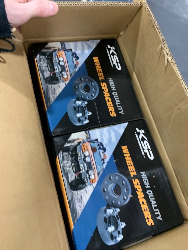 Photo 1 of KSP 6X5.5 Wheel Spacers Fit for Tacoma 4runner, 1.5 inches Forged Hub Centric Adapters Kits with Extended Open Lug Nuts fit 6 Lug Wheels Without Locking hub, Package of 4 (Black 6061 T6 Aluminum)