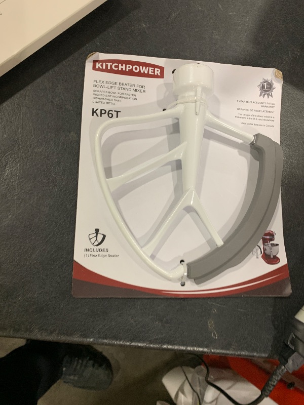 Photo 1 of KITCHPOWER 6 Quart Flex Edge Beater for Bowl-Lift Stand Mixers, Paddle Attachment Mixer Accessory