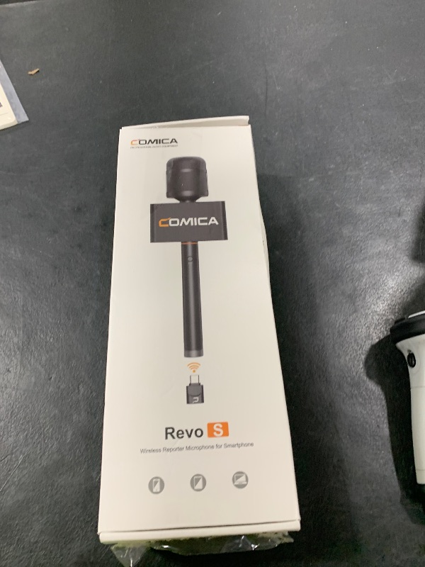 Photo 1 of COMICA Revo S Wireless Handheld Microphone, Professional Handheld Interview Mic for iPhone16 15, Android Phones Laptops PC with USB-C Plug, Reporter Mic for Content Creators, Interviews, Reporting
