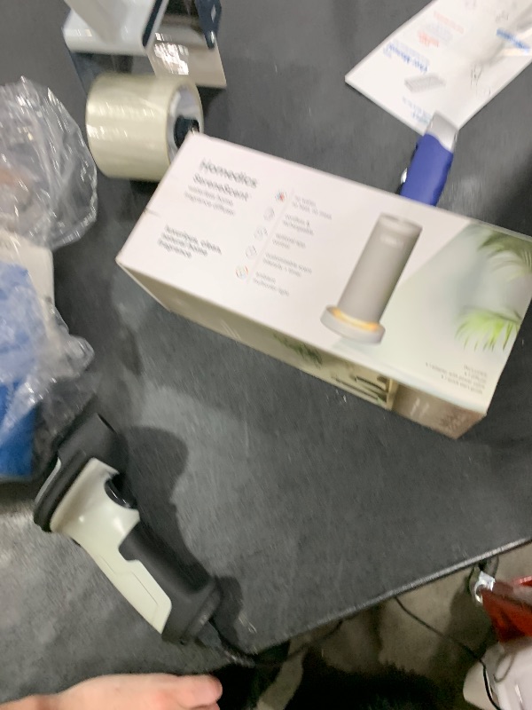 Photo 1 of Homedics SereneScent Mini Fabric Rechargeable Waterless Diffuser, Cordless Aromatherapy Device, Use with SereneScent Oil 15ml (Sold Separately), Adjustable Mist Intensity & Ambient Light, Gray