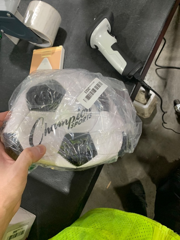 Photo 1 of Champion Sports Retro Soccer Ball, Size 4 , Black/White
