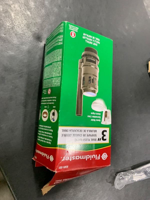 Photo 1 of Fluidmaster 3-Inch Dual Flush Valve Replacement for 2-Piece Toilets including Glacier Bay, Aquasource and more