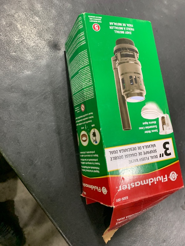 Photo 1 of Fluidmaster 3-Inch Dual Flush Valve Replacement for 2-Piece Toilets including Glacier Bay, Aquasource and more