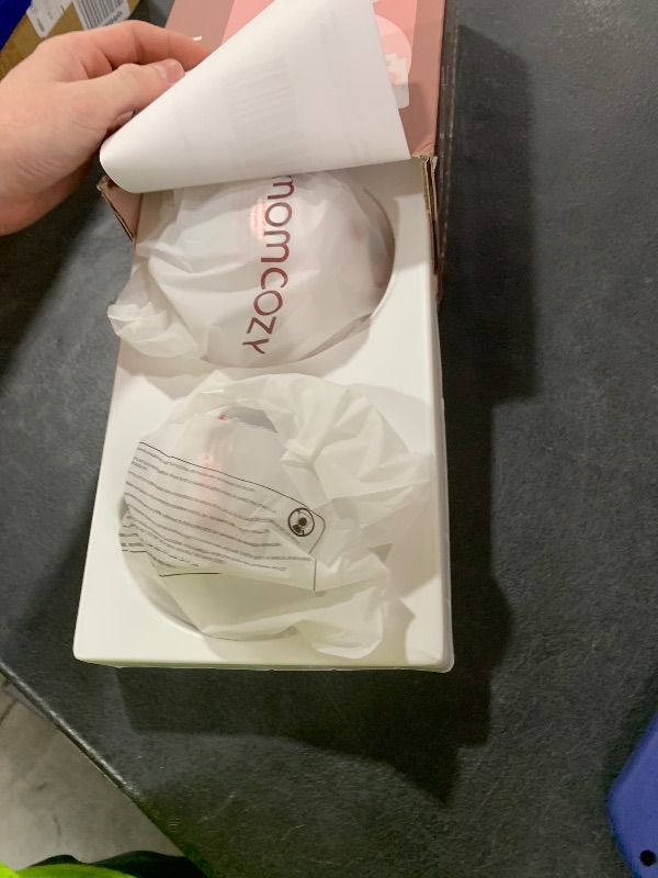 Photo 1 of Momcozy M5 Lite Hands-Free Wearable Breast Pump, DoubleFit Flange for Baby-Like Comfort, 3 Modes & 9 Suction Levels, No Flange Insert or Hard Carry Case, 24mm, 2-Pack, Cozy Red