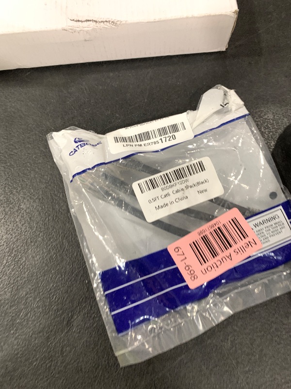 Photo 1 of 0.5 Foot Cat6 Patch Cable(3 Pack), Solid Pure Copper Patch Cord, Cat 6 Ethernet Cable, UTP Network, High Speed RJ45 Internet Cable, Compatible for Routers, Switches, PC, Servers, PS4/5, Xbox - Black