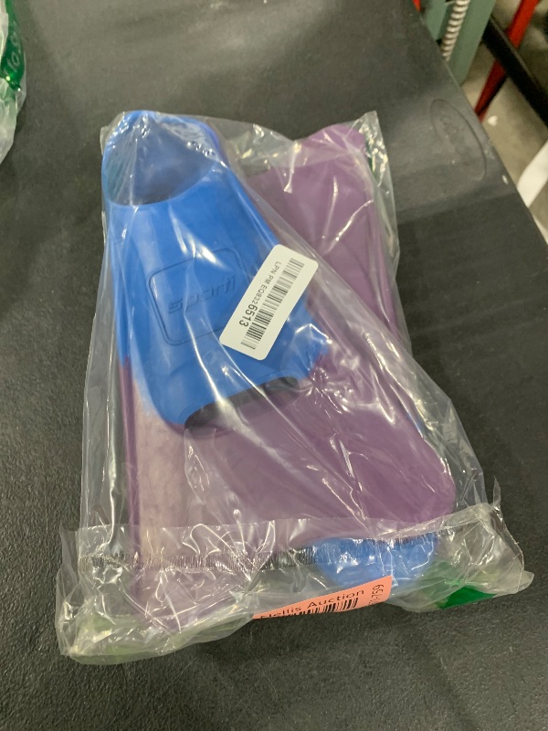 Photo 1 of Sporti Essential Training Swim Fins (Color) - Youth 3-4 / W 5 (PurpleBlue)