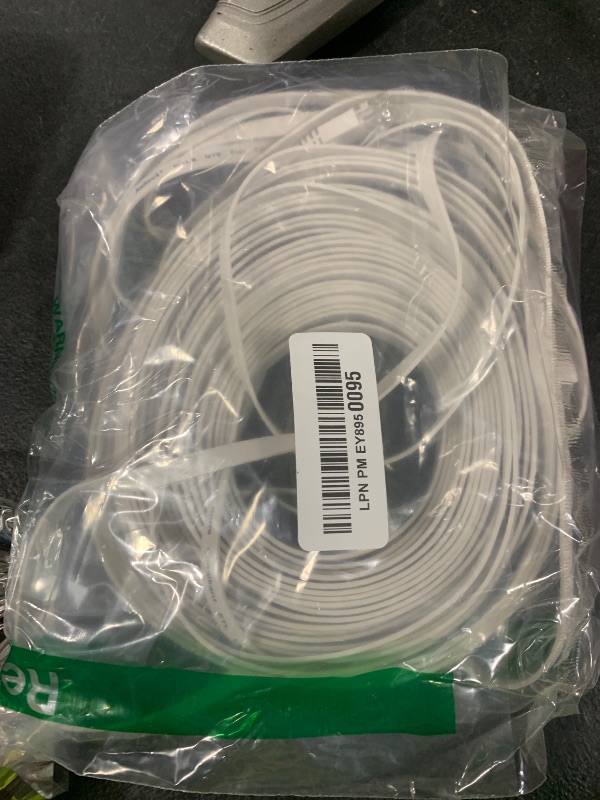 Photo 1 of Jadaol Cat 6 Ethernet Cable 50 ft, Outdoor & Indoor 10Gbps Support Cat8 Cat7 Network, Flat RJ45 Internet LAN Computer Patch Cable for Router, Modem, Switch, Gaming Consoles, Streaming Devices, White