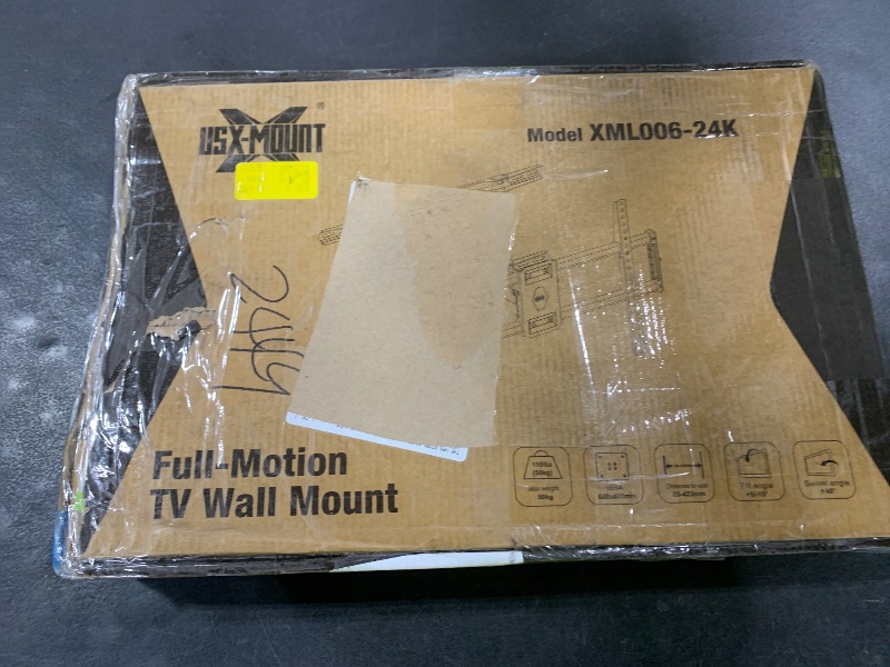 Photo 1 of USX MOUNT UL Listed TV Wall Mount for 42"-85" TVS, Fits 16" 18" or 24" Studs, Full Motion Wall Mount Swivel Tilt Extension TV Bracket with Dual Articulating Arms, Max VESA 600x400mm, Load 110lbs