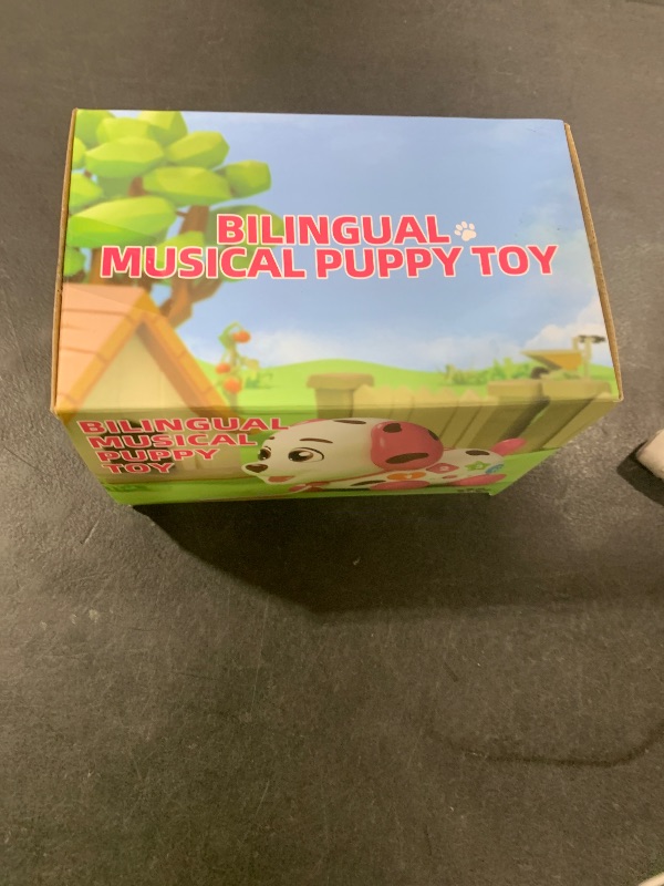 Photo 1 of 3-in-1 Musical Puppy Toys for 1 Year Old Girl Gift, Educational Baby Toy 6-12-18 Month, 1st Birthday Gift for 1 Year Old Girl Boy, First Bilingual Present for 7 8 9 10 Month Infant (Pink)
