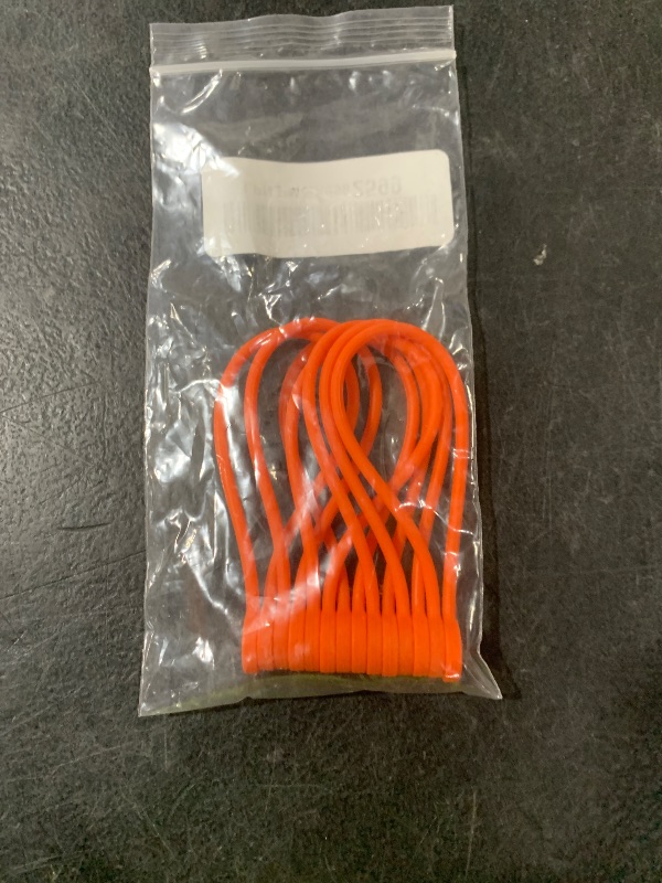 Photo 1 of SMART&COOL Reusable Silicone Magnetic Cable Ties for Bundling and Organizing, Holding Stuff, Book Markers, Fridge Magnets, Assorted Color, 7.16'' (10-Pack,Orange)