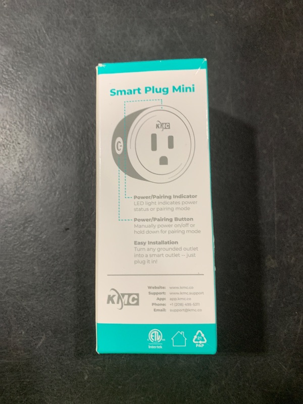 Photo 1 of KMC Smart Plug Mini 4-Pack, Wi-Fi Outlets for Smart Home, Remote Control Lights and Devices from Anywhere, No Hub Required, ETL Certified, Works with Alexa and Google Home