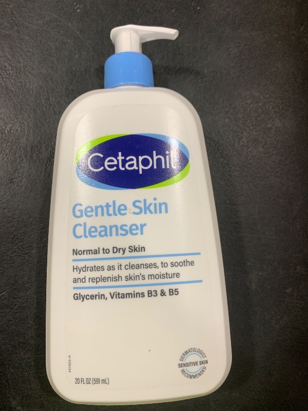 Photo 1 of Cetaphil Face Wash, Hydrating Gentle Skin Cleanser for Dry to Normal Sensitive Skin, 20 oz, Fragrance Free, Soap Free and Non-Foaming