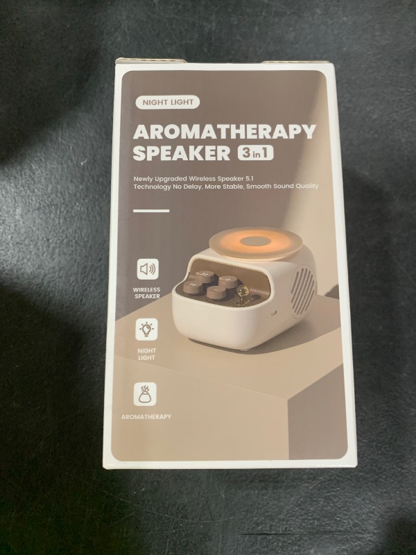 Photo 1 of RichBird Speakers Bluetooth Wireless, 3 in 1 Protable Cute Speakers with Aromatic Tray, Vintage Record Player Look, Adjustable Ambient Lights for Home Office Decor, Gifts for Mother, Girlfriend, Men