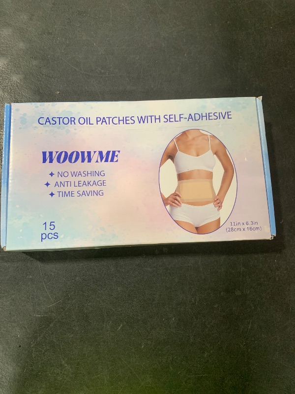 Photo 1 of 15 Pcs Large Castor Oil Pack Wrap, Disposable Castor Oil Patches for Abdomen/Leg/Back (Oil Not Included), 11" x 6.3"