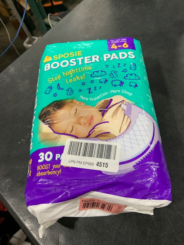 Photo 1 of Sposie Diaper Booster Pads, Size 4-6, 30 Count - Hypoallergenic, Dermatologist and Pediatrician Tested, Fragrance, Latex, Chemical and Cruelty-Free, Made in USA
