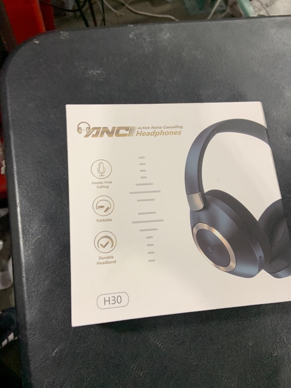 Photo 1 of EAORUL Active Noise Cancelling Headphones, 100H Playtime Headphones Wireless Bluetooth, Bluetooth Headphone with Mic, Over Ear Wireless Headphone with Deep Bass,Fast Charging for Travel