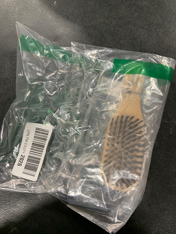 Photo 1 of Brush Strokes Wood Club Brush, Boar Bristle Hair Brush, All Hair Types, Won't Pull or Snag, Smoothes Hair