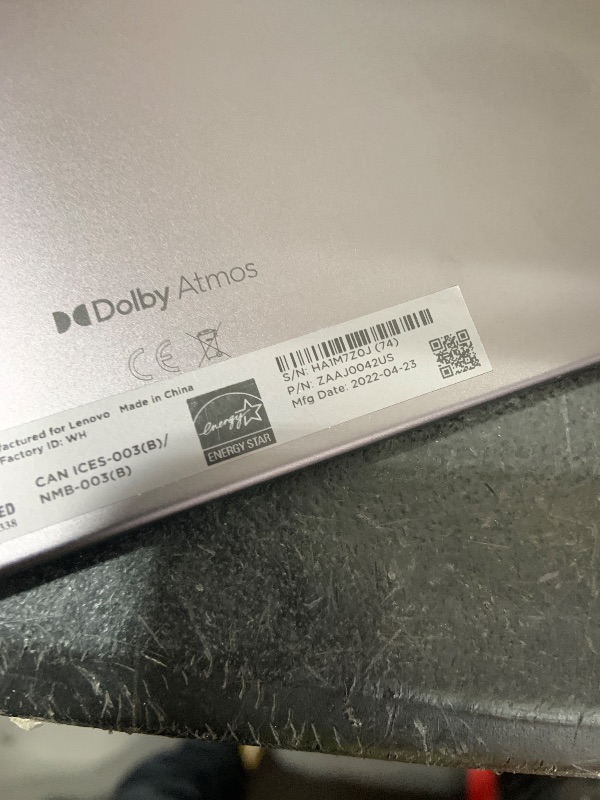 Photo 1 of Lenovo Tab M10 Plus (3rd Gen) - 2022 - Long Battery Life - 10" FHD - Front & Rear 8MP Camera - 4GB Memory - 64GB Storage - Android 12 or Later, Gray