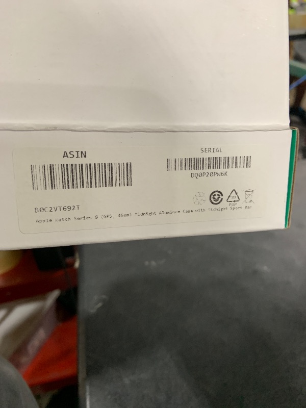 Photo 1 of Apple Watch Series 8 (GPS, 45mm) Midnight Aluminum Case with Midnight Sport Band (Renewed Premium)