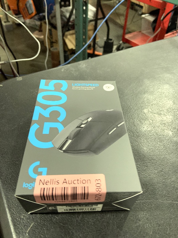Photo 1 of Logitech G305 LIGHTSPEED Wireless Gaming Mouse, Hero 12K Sensor, 12,000 DPI, Lightweight, 6 Programmable Buttons, 250h Battery Life, On-Board Memory, PC/Mac - Black