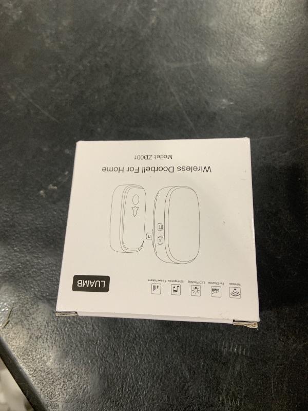 Photo 1 of LUAMB Wireless Doorbell, 1,000ft Range Loud Enough with 5Volume Levels and Mute Mode Door Chimes LED Flashing