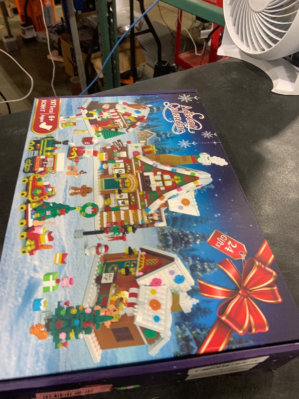 Photo 1 of INSOON Advent Calendar 2025 Gingerbread House Mini Building Set with Light, 24 Days Countdown Christmas Village Building Blocks with Xmas Tree Train, for Adults Kids Girls Boys Ages 12+