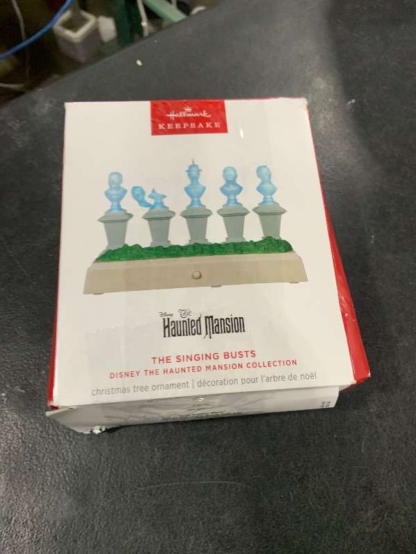 Photo 1 of Hallmark Keepsake Christmas Ornament, Disney The Haunted Mansion Collection The Singing Busts With Light and Sound, Gifts for Disney Fans