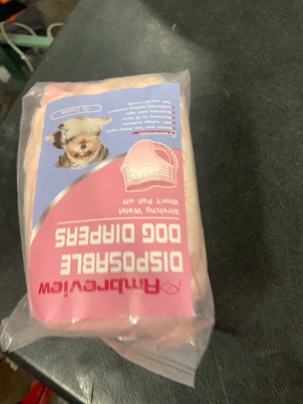 Photo 1 of Ambreview Disposable Dog Diapers Female, Just Pull It Up, Doggie Diapers for Female Dogs, Strong Absorbency | Leak Proof, for Dogs in Heat | Elderly | Disabled, M 10 PCS