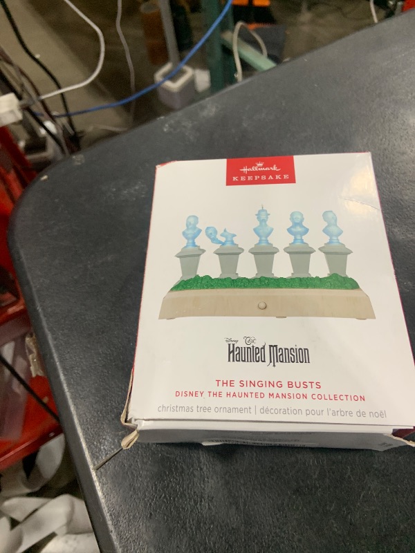 Photo 1 of Hallmark Keepsake Christmas Ornament, Disney The Haunted Mansion Collection The Singing Busts With Light and Sound, Gifts for Disney Fans