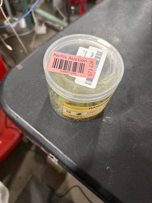 Photo 1 of Haisstronica 120PCS Heat Shrink Fork Spade Connectors #10 Waterproof Marine Grade Fork Terminal Connectors U-Type Yellow 12-10 Gauge