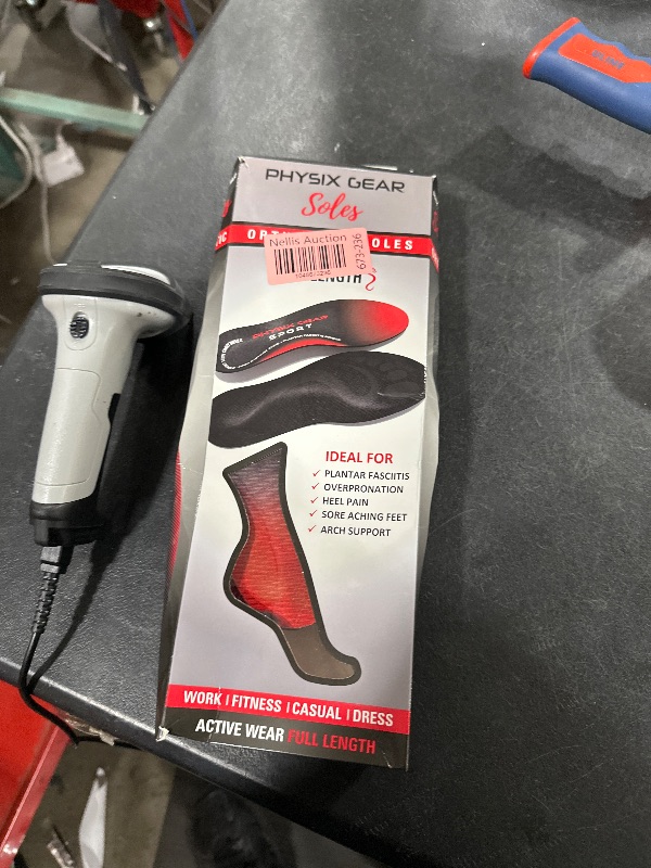 Photo 1 of Physix Gear Orthotic Insoles for Men & Women - Arch Support Orthotics Insole, Orthopedic Insoles, Inserts for Men & Women, Foot Insoles for Plantar Fasciitis Comfort, Shoe Insert, Feet, Red/Black, XS