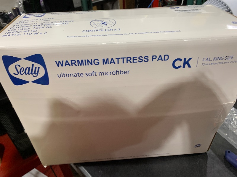 Photo 1 of Sealy Heated Mattress Pad Cal King Size, Luxury Quilted Electric Bed Warmer with Dual Controller 10 Heat Settings & Auto Off 1-12 Hours | Fit Up to 17" Deep Pocket | ETL Certified | Machine Washable