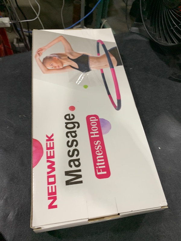Photo 1 of NEOWEEK 2lb Exercise Hoops for Adults, Adjustable Hoola Weighted Hoop, Detachable Section Soft Fitness Hoop for Weight Loss, Fat Burning, Home Gym Core Workout