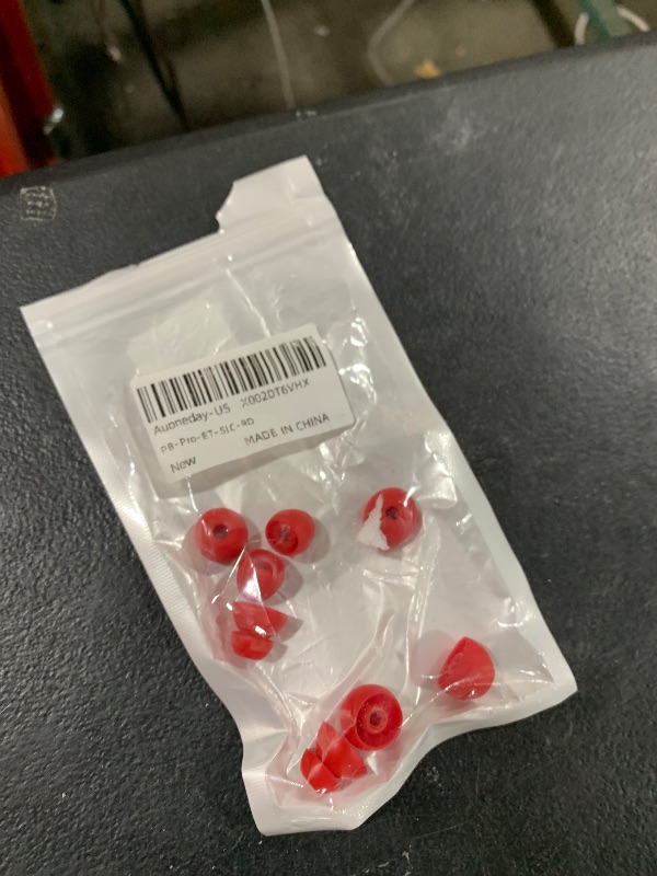 Photo 1 of Replacement Silicone Ear Tips Earbuds Buds Set Compatible with Beats by dr dre Powerbeats Pro Wireless Earphones, Replacement Ear Tips for Beats Flex - DO NOT for Beats Studio Buds (Red)