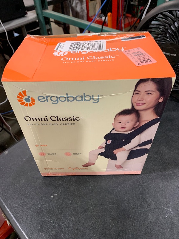Photo 1 of Ergobaby Omni Classic Baby Carrier Newborn to Toddler - Breathable Baby Carriers for Summer - All-Position Carrier with Lumbar Support (7-45 Pounds), Mesh, Onyx Black