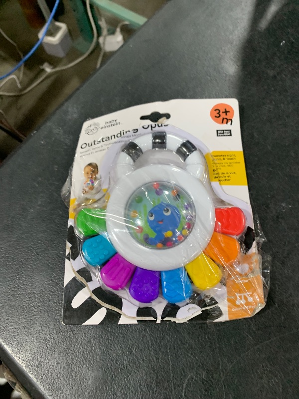Photo 1 of Baby Einstein Outstanding Opus The Octopus Sensory Rattle & Teether Multi-Use Toy, BPA Free & Chillable, 3 Months & up, Multicolored