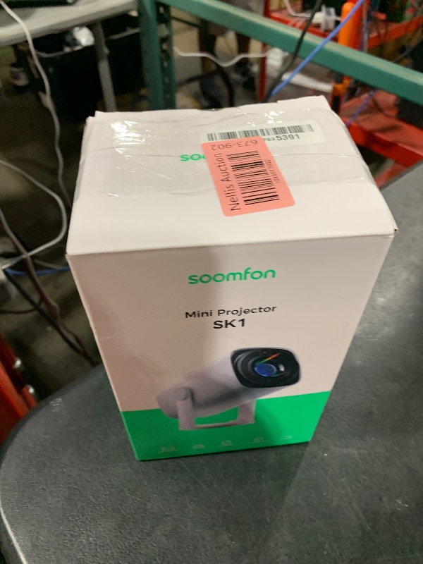 Photo 1 of SOOMFON Mini Projector 1080P Support - Portable Small Video Movie Projector Bluetooth 5.1 Auto Keystone Electric Focus for Bedroom/Wall/Home/Outdoor/iPhone/Android/TV Stick
