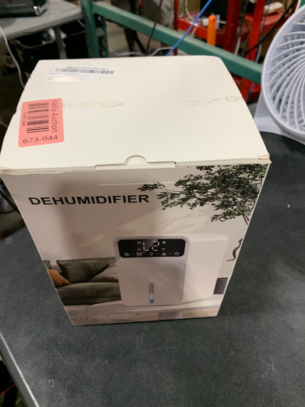 Photo 1 of Dehumidifier, Dehumidifiers for Home, 60 OZ Water Tank, 500 sq.ft Dehumidifier for Bathroom, Bedroom, Basement with Auto Shut Off, Timer, 7 Colors LED Light (White)