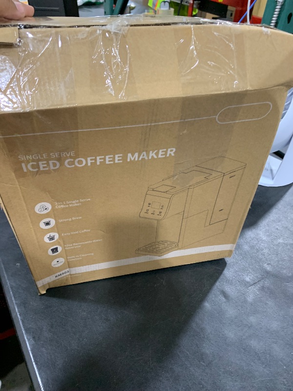 Photo 1 of SHARDOR Coffee Maker Hot & Iced With Bold Setting,Single Serve Coffee Maker For K Cup And Grounds?52 Oz Removable Water Tank,6-14 Oz Brew Sizes,One Cup Kcup Coffee Machine With Reusable Filter, Black