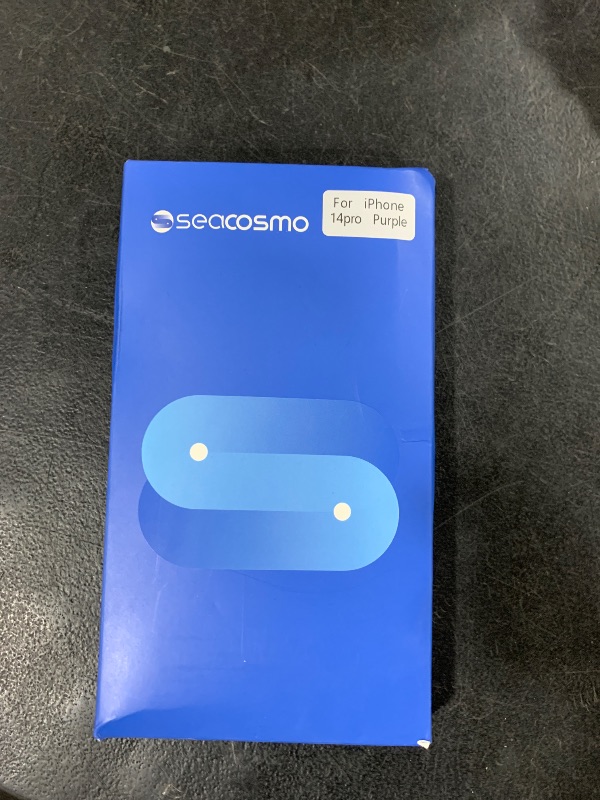 Photo 1 of seacosmo for iPhone 14 Pro Case, Full Body Bumper with Built-in 9H Tempered Glass Privacy Screen Protector and Camera Lens Protector, Compatible with MagSafe, Shockproof Phone Case, 6.1", Purple