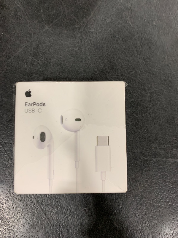 Photo 1 of Apple EarPods Headphones with USB-C Plug, Wired Ear Buds with Built-in Remote to Control Music, Phone Calls, and Volume