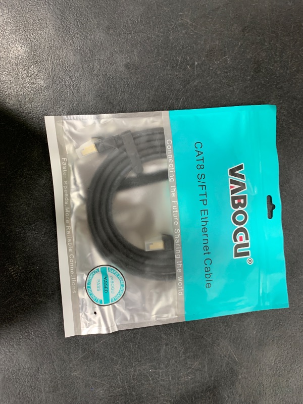 Photo 1 of Cat 8 Ethernet Cable, 1.5Ft 3Ft 6Ft 10Ft 15Ft 20Ft 30Ft 40Ft 50Ft 60Ft 100Ft Heavy Duty High Speed Internet Network Cable, Professional LAN Cable Shielded in Wall, Indoor&Outdoor