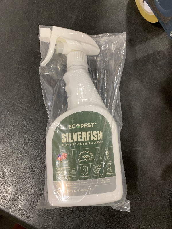 Photo 1 of Silverfish Spray, Natural Silverfish Killer for Indoor and Outdoor | Plant-Based Home Pest Control Spray and Repellent | Made with Essential Oils, Safe for Use Around Children and Pets, 22 oz.
