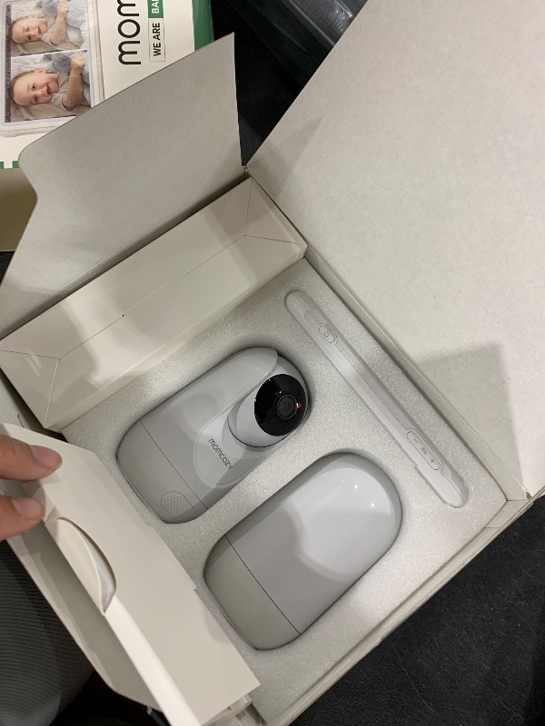 Photo 1 of Momcozy Baby Monitor with 2 Cameras 5’’ 1080P Split Screen Video Baby Monitor with Camera and Audio no WiFi for Baby Safety 5000mAh Battery Infrared Night Vision 2-Way Audio 960ft Range Ideal Gift